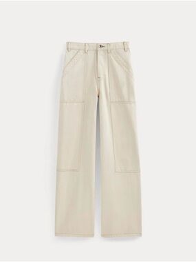 Everlane Off-White The Carpenter Wide Leg Jeans
